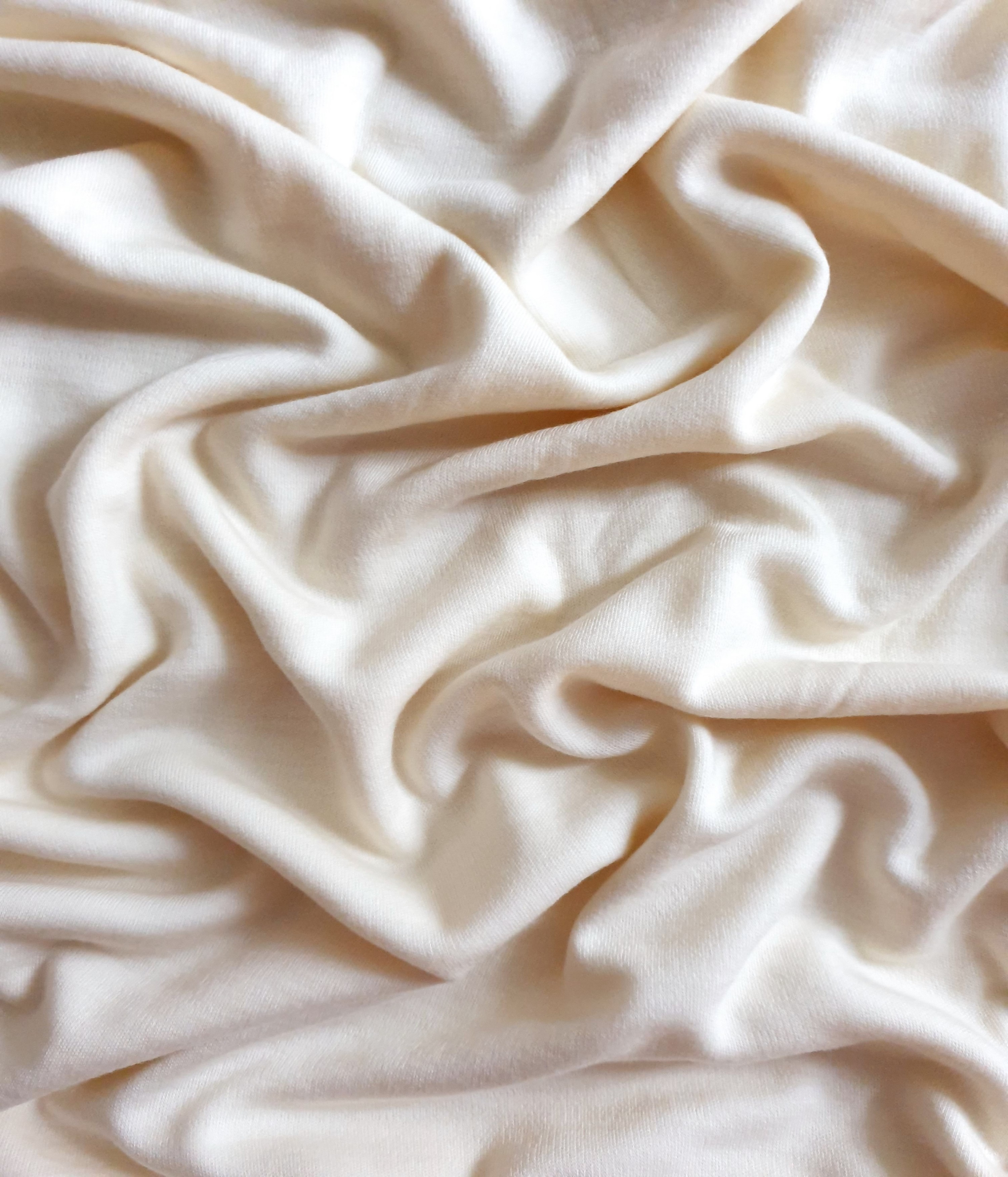 Merino Interlock  Wollweiß