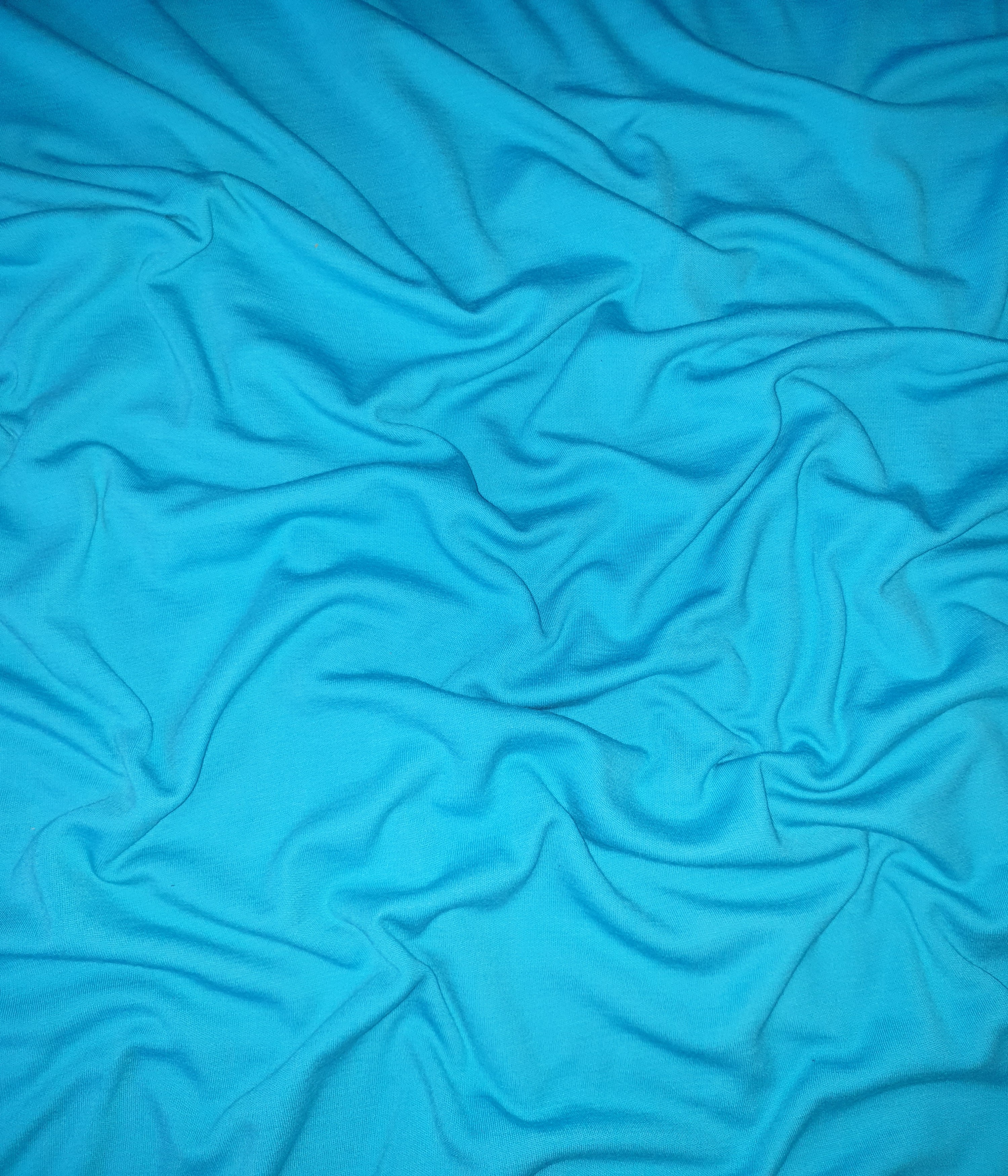 Merino Singlejersey Karibikblau