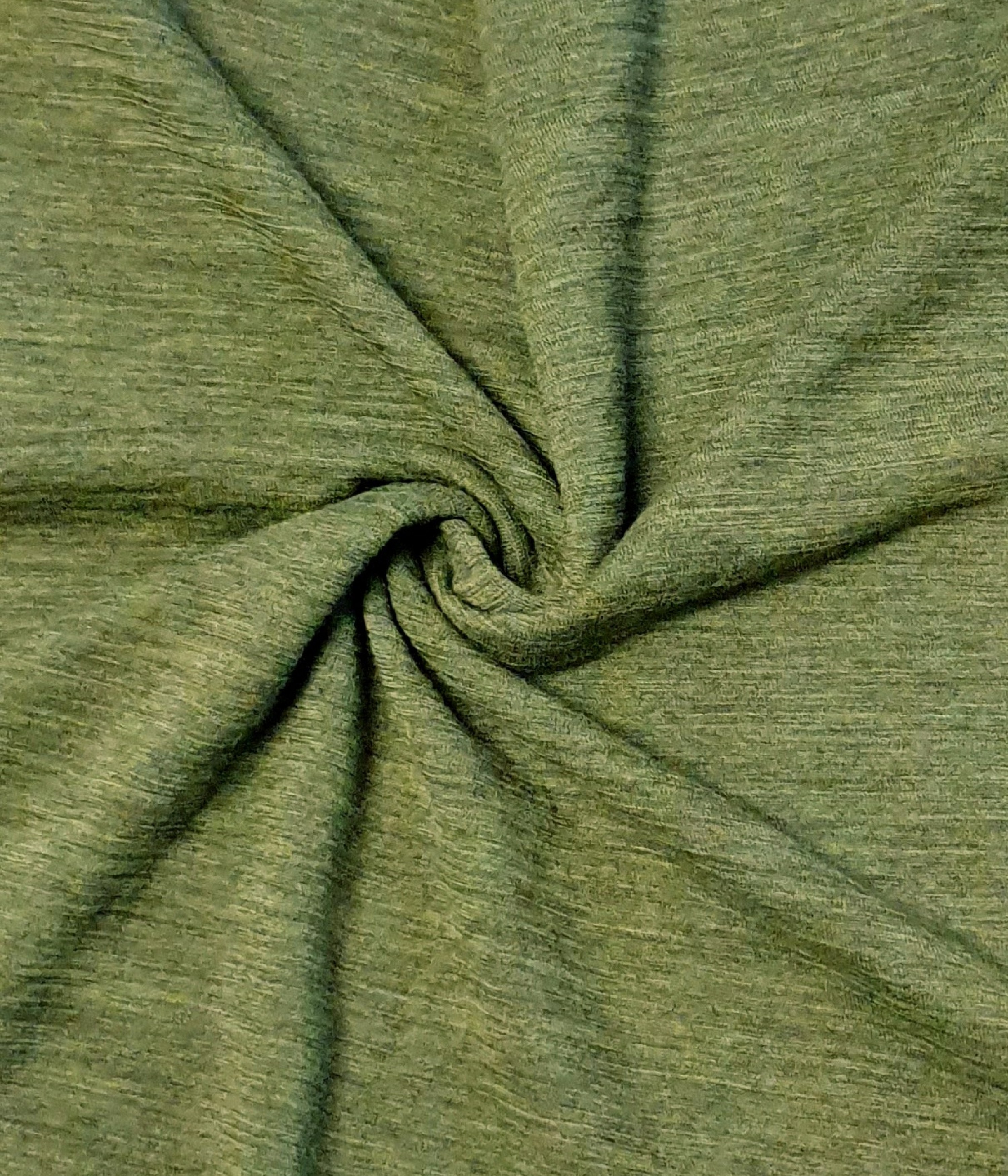 Dickerer Bio Wollfrottee Herbstgrün