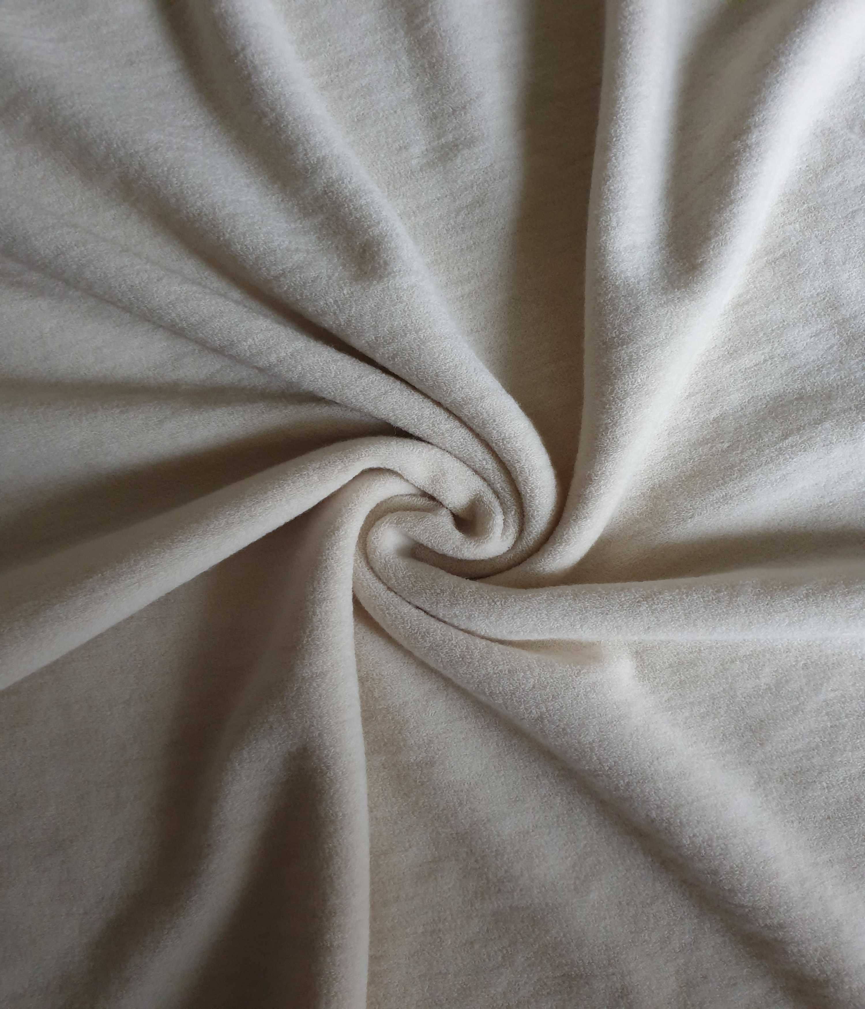 75 cm Bio Wollfrottee Ecru ( kbT ) 