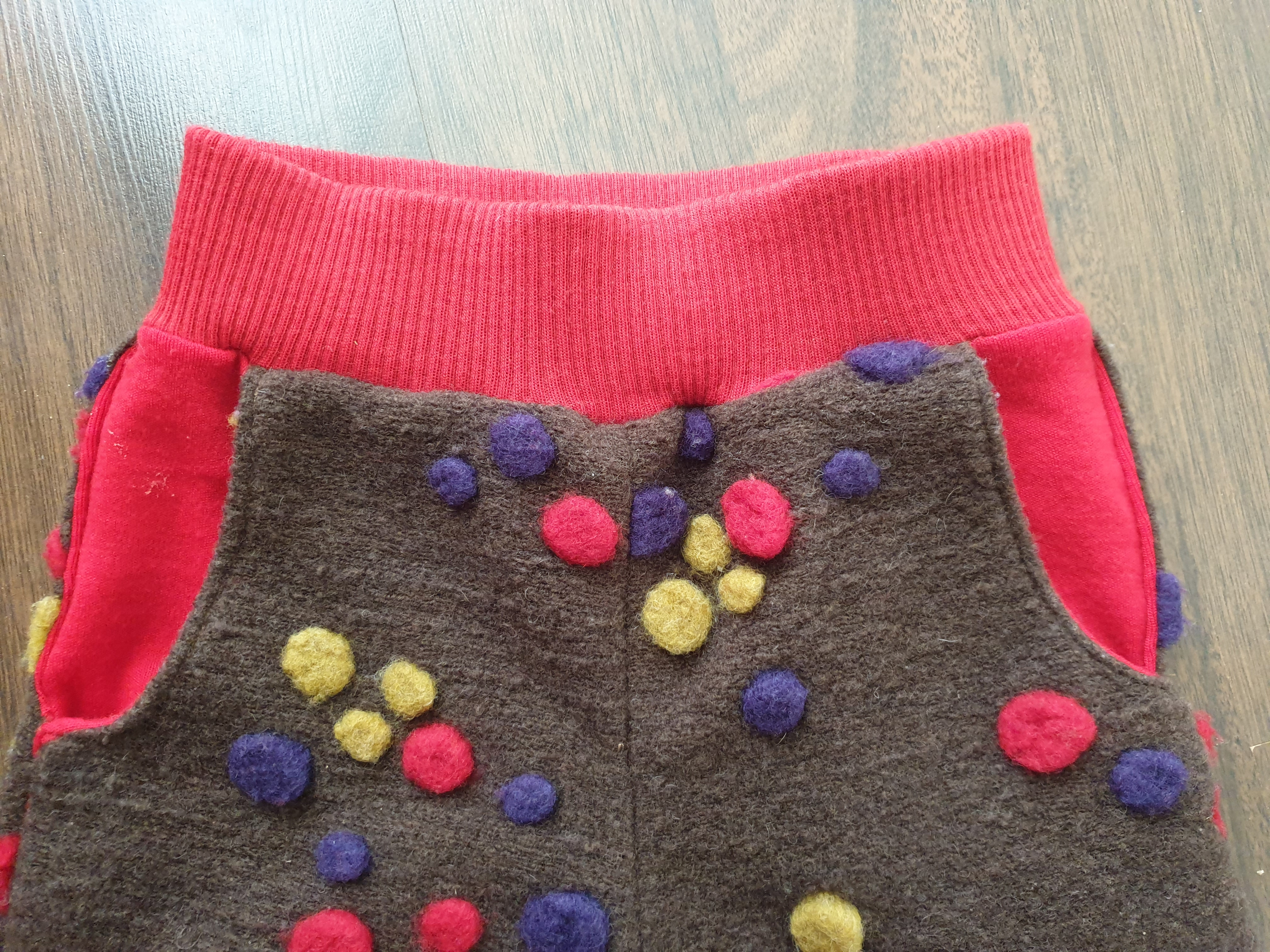 Wollbündchen 2 in 1 Bordeaux