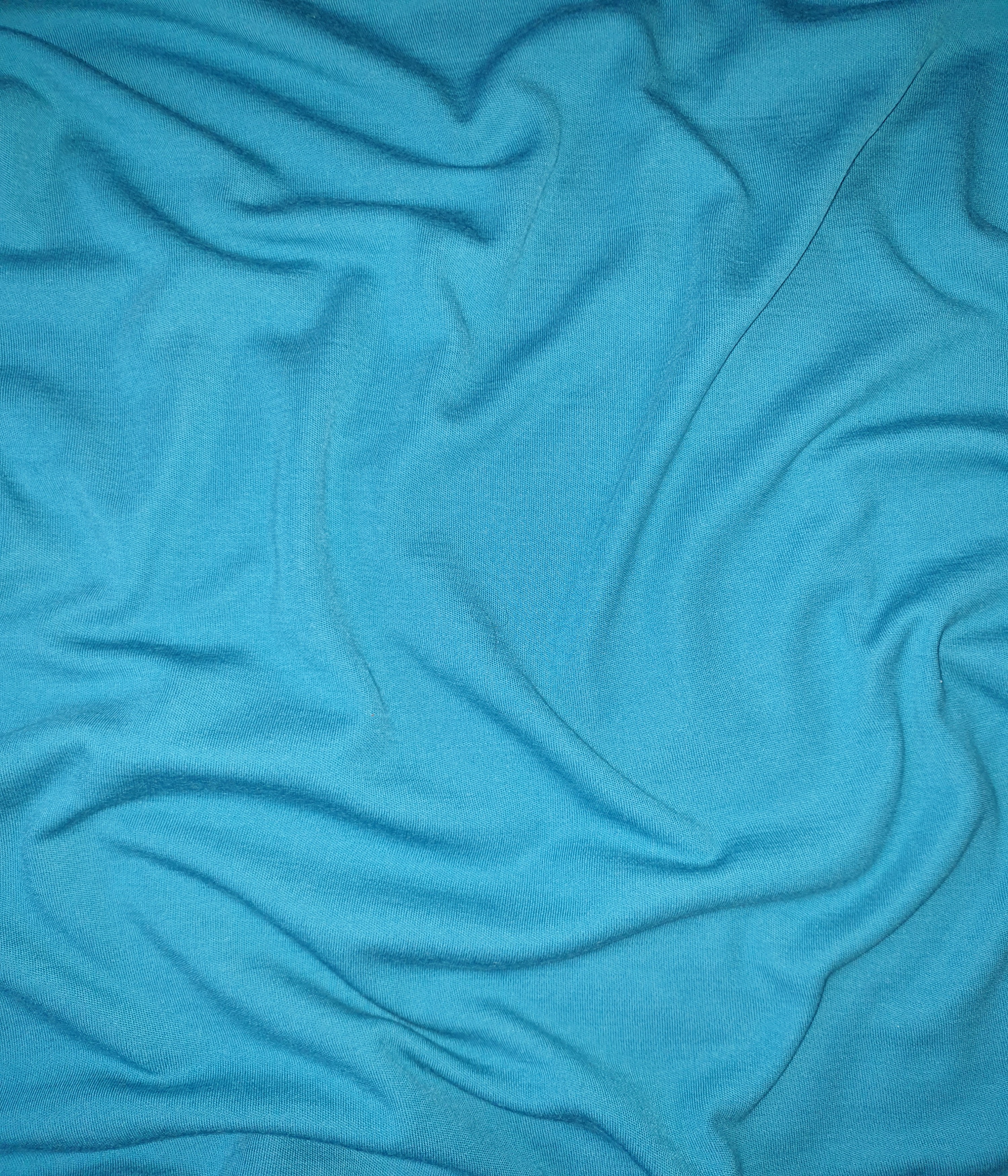 Merino Interlock Azurblau