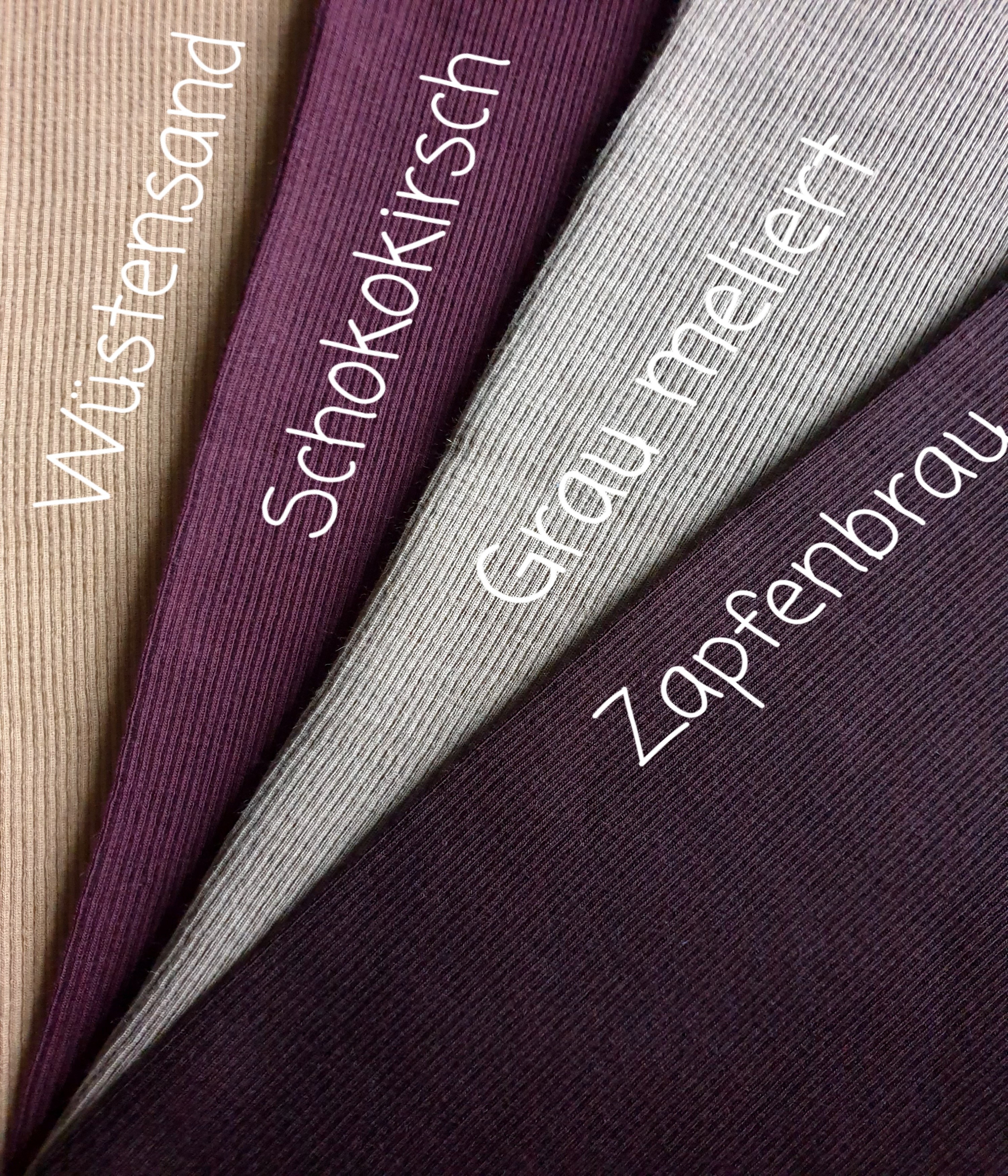 Wollbündchen 2 in 1 Zapfenbraun