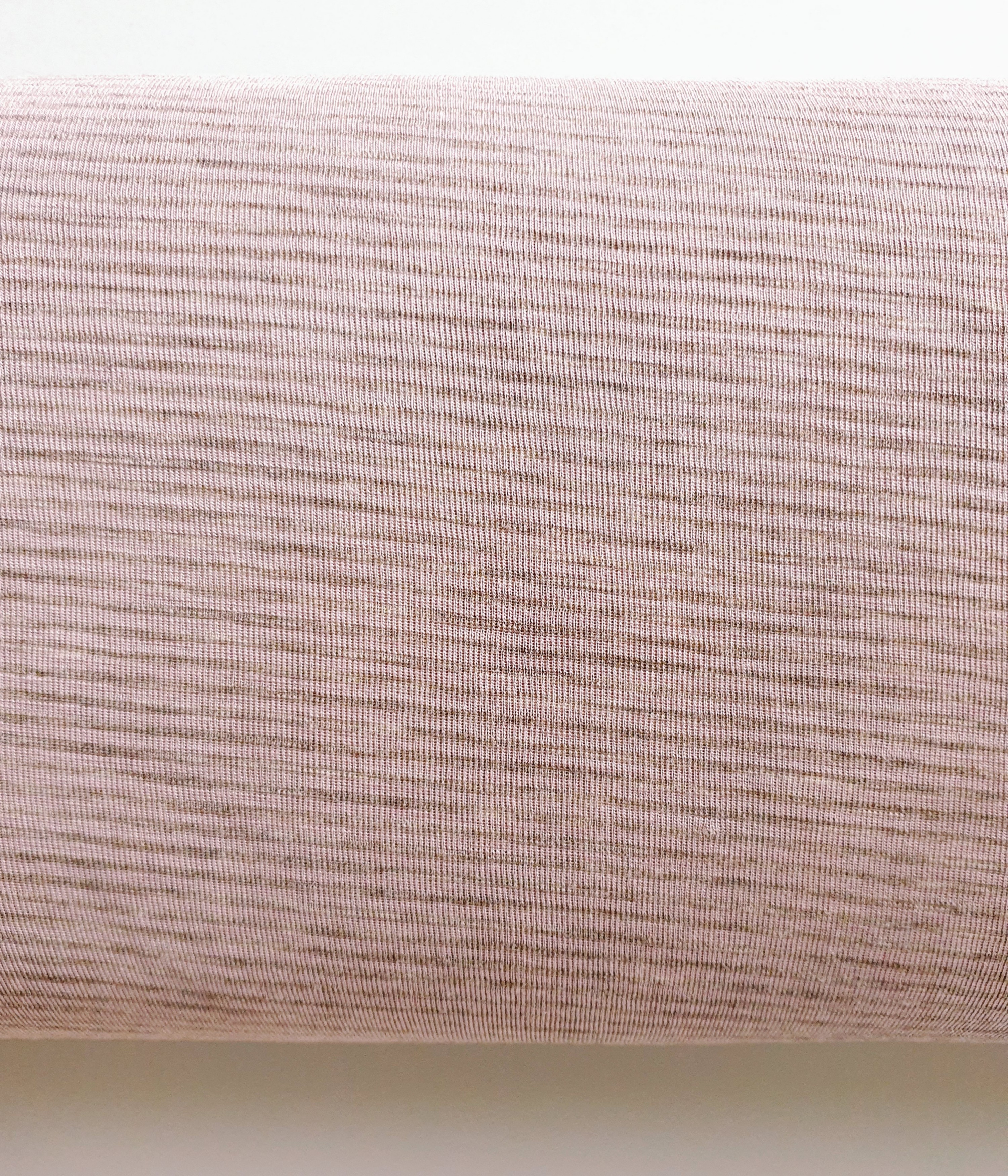 Bio Wolle / Seide Jersey Mandelblüte / Grau Melange