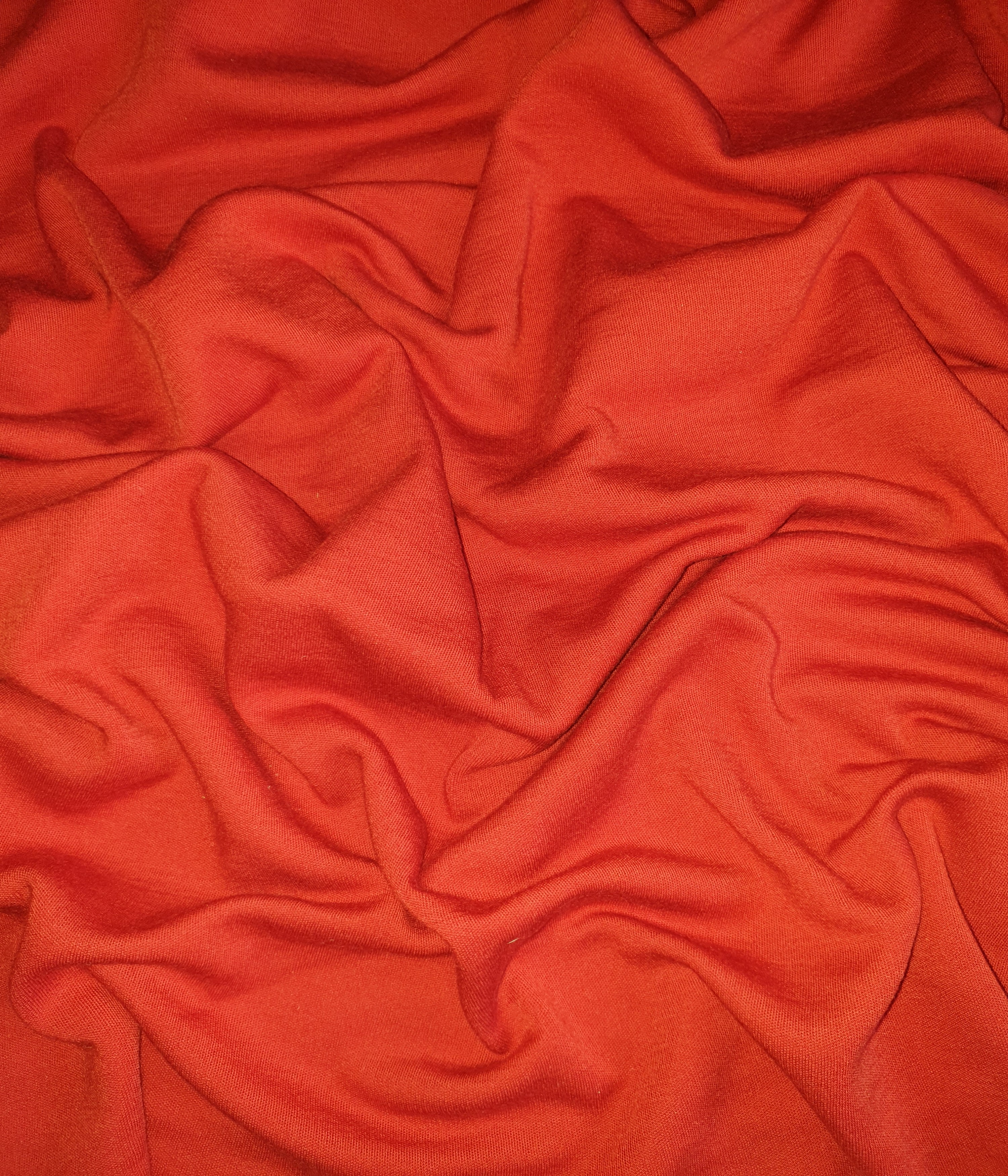 40 cm Dickerer Merino Interlock Erdbeerrot 