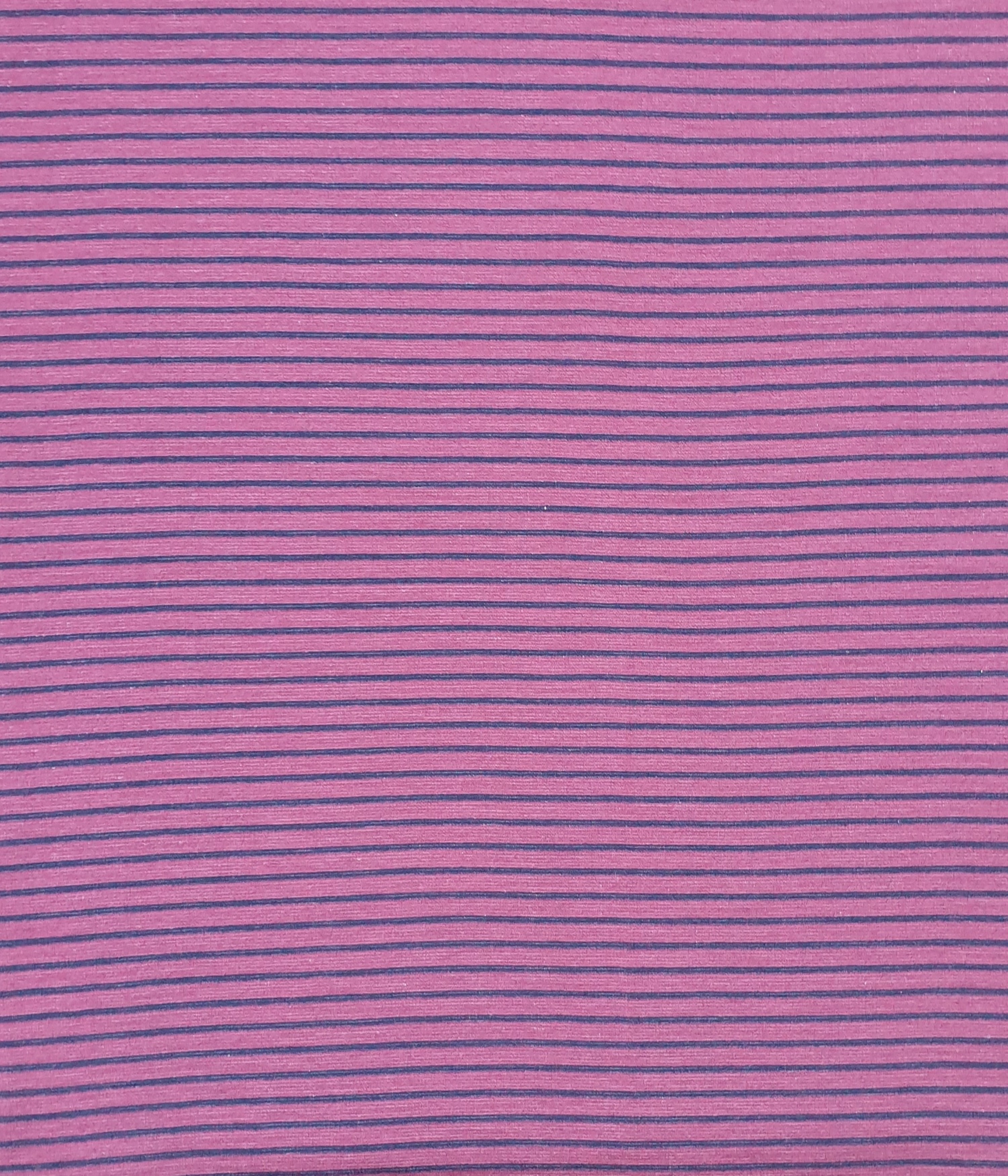 Dickerer Bio Merino DUO Interlock Bordeaux / Marine gestreift