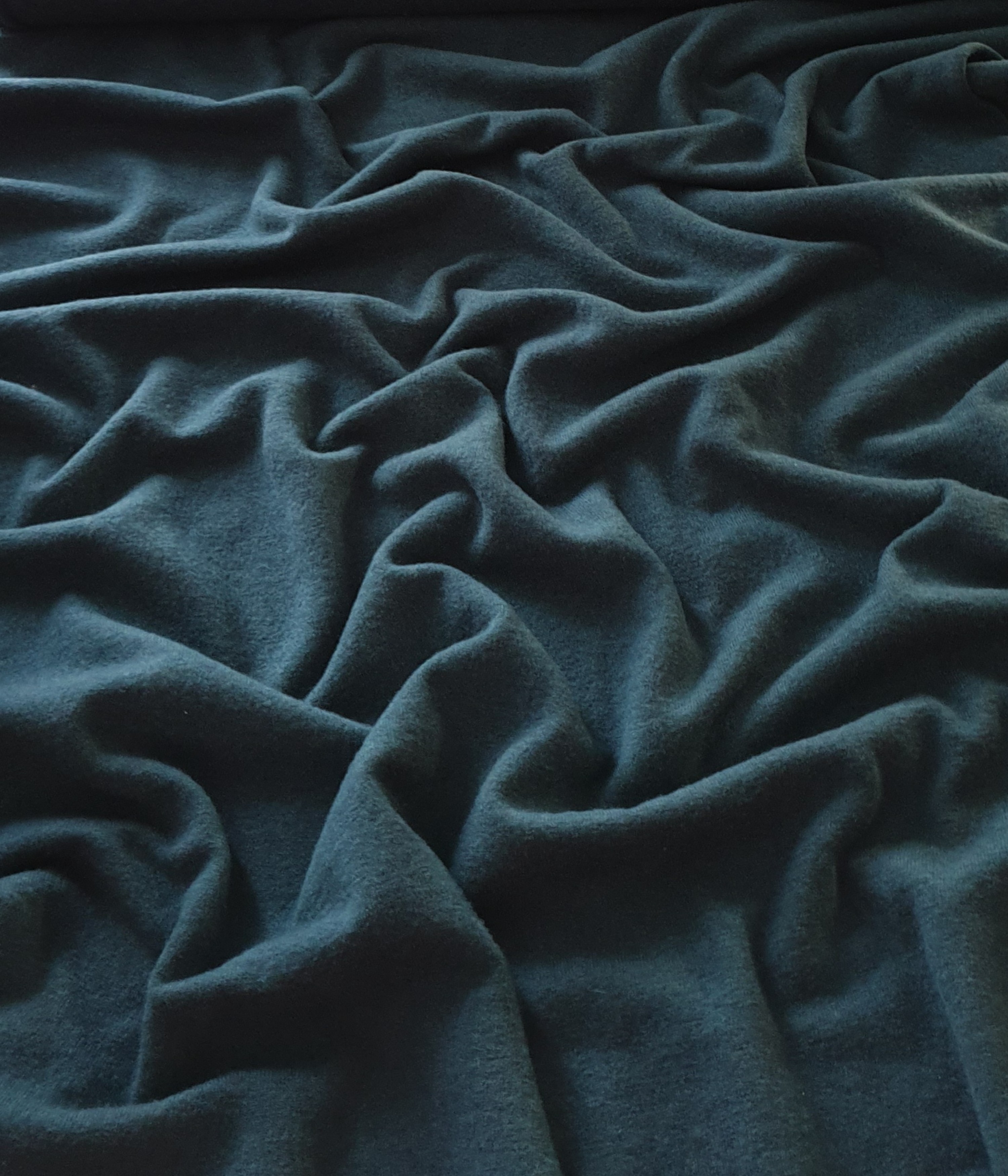 65 cm Merinostrick Flaschengrün 