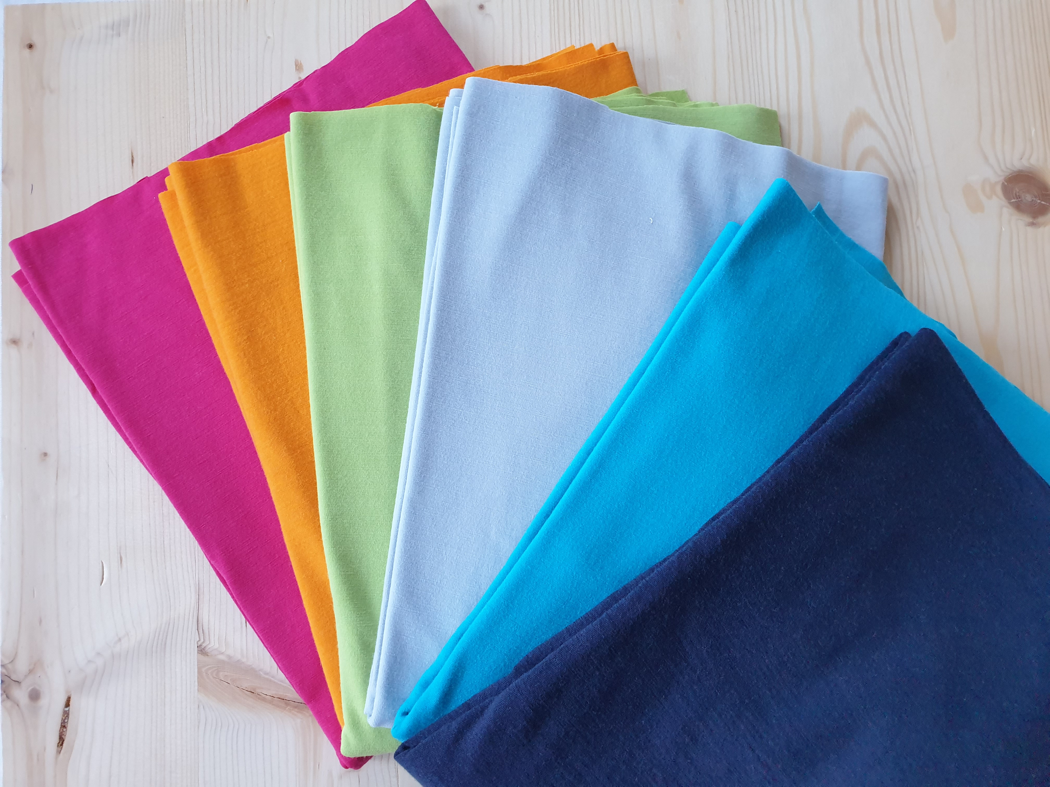 Dickerer Merino Singlejersey Karibikblau