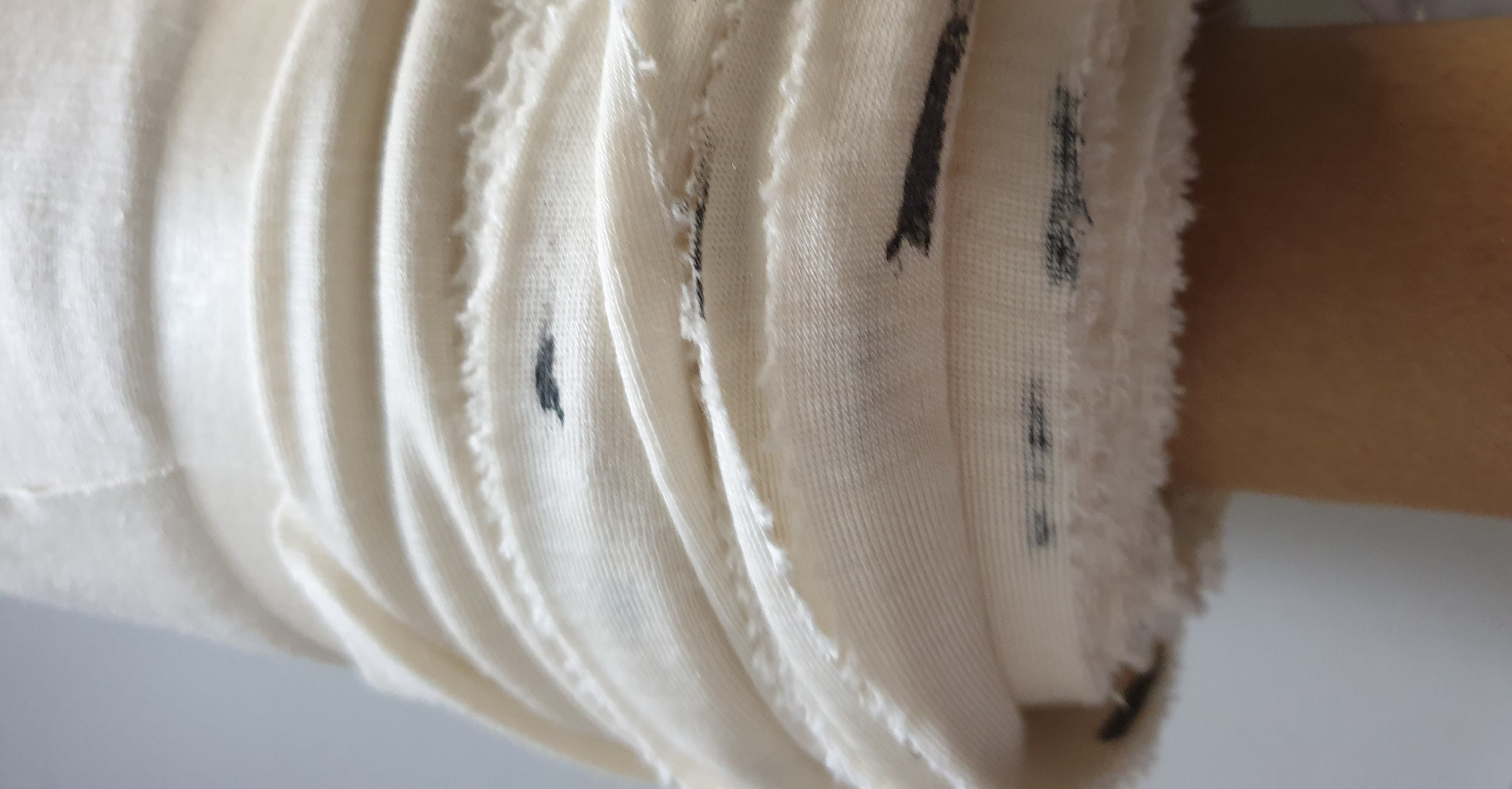 Bio  Wolle / Seide Jersey - Wollweiß ( kbT )