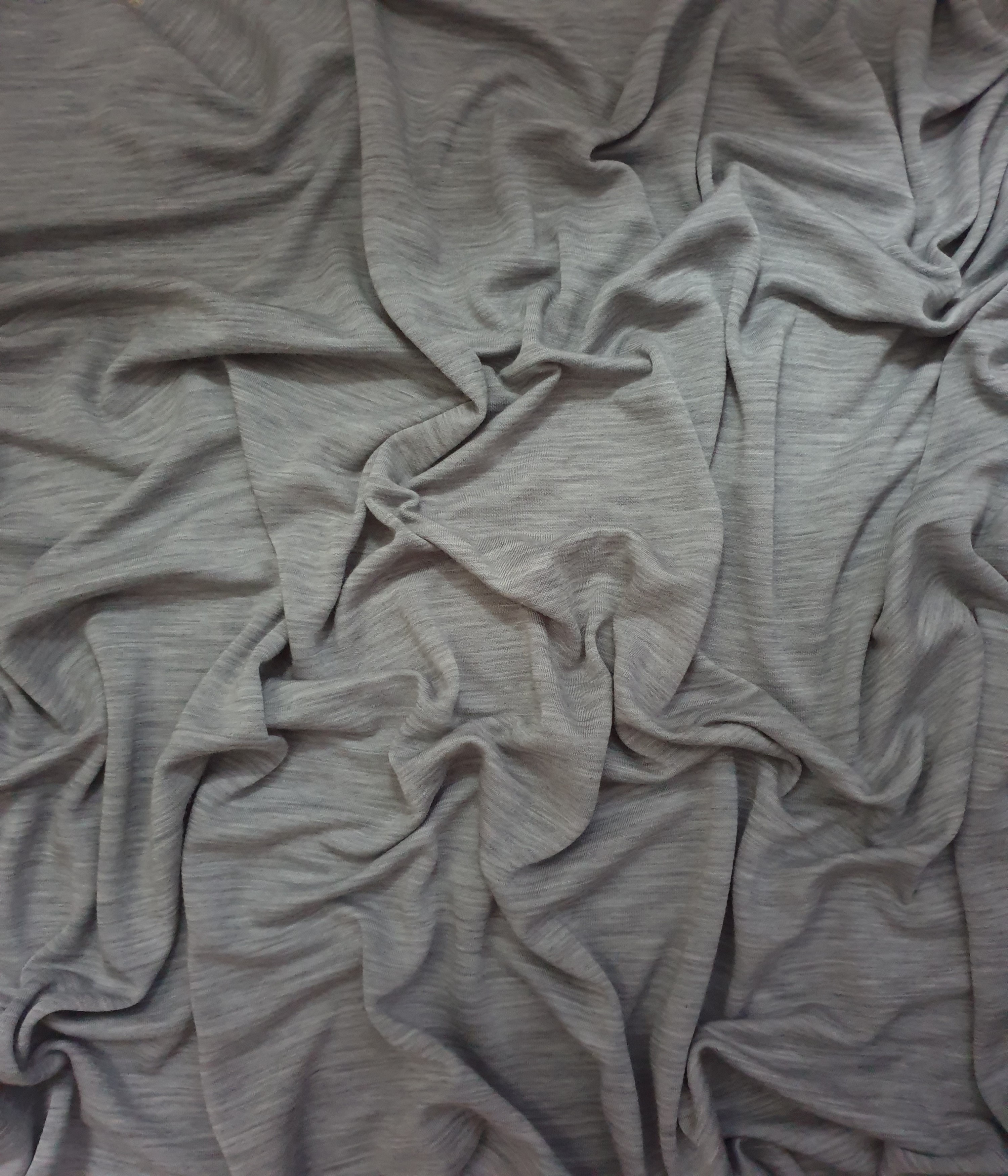 Merino Interlock Grau meliert